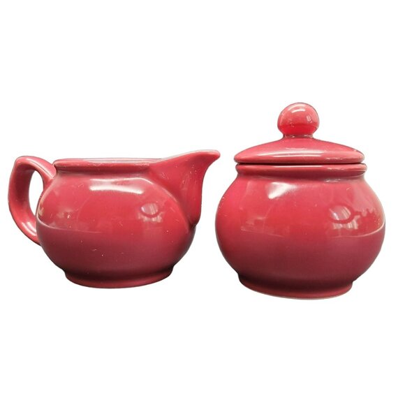 Vintage Sugar Creamer Pristine England Dusty Mauve Rose Pink Sugar Set BT1059 - Picture 4 of 7